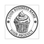 Gepersonaliseerde zelfgemaakte Logo Custom Large Rubberstempel (Afrduk)