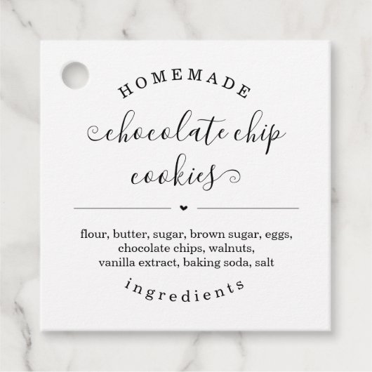 Gepersonaliseerde zelfgemaakte voedsel Labels (Voorkant)