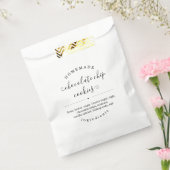 Gepersonaliseerde zelfgemaakte voedselzak bedankzakje (Gezegeld)