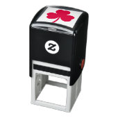 Gepersonaliseerde zelfinkende stempel met klavertj (Product)