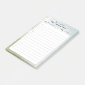Gepersonaliseerde zelfliefde doelen checklist post-it® notes (Schuin)