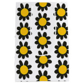 Gepersonaliseerde zelfverzorging Zwart Geel Bloeme Medium Cadeauzakje (Achterkant)
