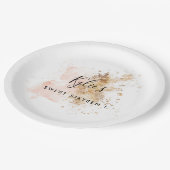 Gepersonaliseerde zestien zestiende verjaardag papieren bordje (Gekanteld)