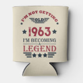 Gepersonaliseerde zestig  60ste verjaardagscadeaus blikjeskoeler (Voorkant)