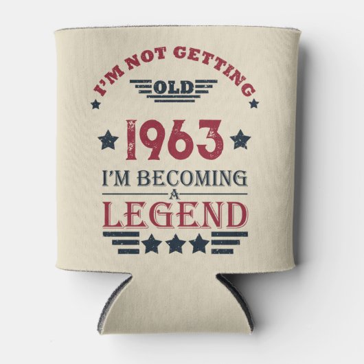 Gepersonaliseerde zestig  60ste verjaardagscadeaus blikjeskoeler (Voorkant)