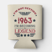 Gepersonaliseerde zestig  60ste verjaardagscadeaus blikjeskoeler (Achterkant)