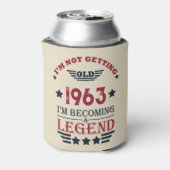 Gepersonaliseerde zestig  60ste verjaardagscadeaus blikjeskoeler (Blikje Achterkant)