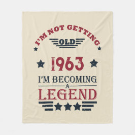 Gepersonaliseerde zestig  60ste verjaardagscadeaus fleece deken