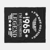 Gepersonaliseerde zestig  60ste verjaardagscadeaus fleece deken (Voorkant (Horizontaal))