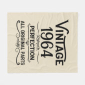 Gepersonaliseerde zestig 60ste verjaardagscadeaus fleece deken (Voorkant (Horizontaal))