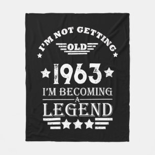 Gepersonaliseerde zestig 60ste verjaardagscadeaus fleece deken