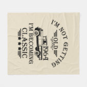 Gepersonaliseerde zestig  60ste verjaardagscadeaus fleece deken (Voorkant (Horizontaal))