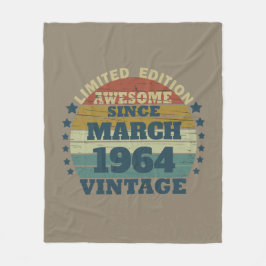 Gepersonaliseerde zestig 60ste verjaardagscadeaus fleece deken