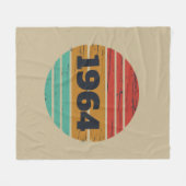 Gepersonaliseerde zestig  60ste verjaardagscadeaus fleece deken (Voorkant (Horizontaal))
