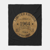 Gepersonaliseerde zestig  60ste verjaardagscadeaus fleece deken (Voorkant)