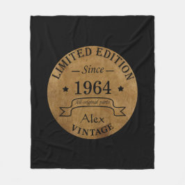 Gepersonaliseerde zestig  60ste verjaardagscadeaus fleece deken