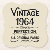 Gepersonaliseerde zestig 60ste verjaardagscadeaus kartonnen onderzetters (Voorkant)