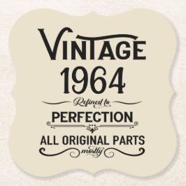 Gepersonaliseerde zestig  60ste verjaardagscadeaus kartonnen onderzetters