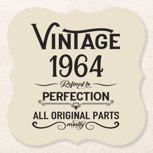 Gepersonaliseerde zestig  60ste verjaardagscadeaus kartonnen onderzetters (Voorkant)