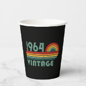 Gepersonaliseerde zestig  60ste verjaardagscadeaus papieren bekers (Voorkant)