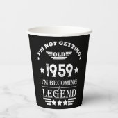 Gepersonaliseerde zestig  60ste verjaardagscadeaus papieren bekers (Achterkant)