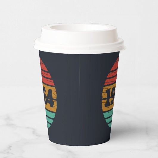 Gepersonaliseerde zestig  60ste verjaardagscadeaus papieren bekers (Rechts)