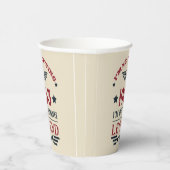 Gepersonaliseerde zestig  60ste verjaardagscadeaus papieren bekers (Rechts)