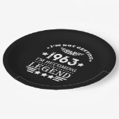 Gepersonaliseerde zestig  60ste verjaardagscadeaus papieren bordje (Gekanteld)