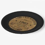 Gepersonaliseerde zestig 60ste verjaardagscadeaus papieren bordje (Gekanteld)