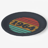 Gepersonaliseerde zestig 60ste verjaardagscadeaus papieren bordje (Gekanteld)