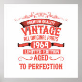 Gepersonaliseerde zestig  60ste verjaardagscadeaus poster (Voorkant)