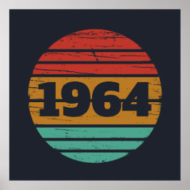 Gepersonaliseerde zestig  60ste verjaardagscadeaus poster