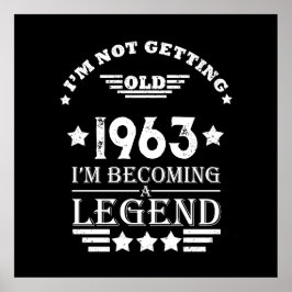 Gepersonaliseerde zestig  60ste verjaardagscadeaus poster