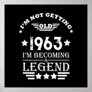 Gepersonaliseerde zestig  60ste verjaardagscadeaus poster