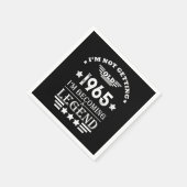 Gepersonaliseerde zestig 60ste verjaardagscadeaus servet (Hoek)