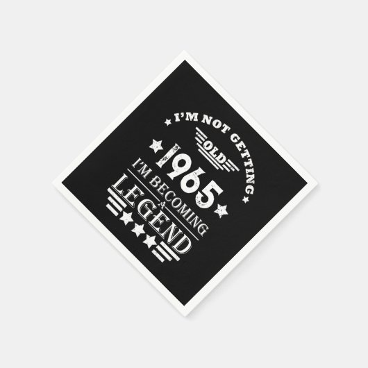 Gepersonaliseerde zestig  60ste verjaardagscadeaus servet (Hoek)