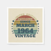 Gepersonaliseerde zestig 60ste verjaardagscadeaus servet (Voorkant)