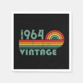 Gepersonaliseerde zestig  60ste verjaardagscadeaus servet (Voorkant)