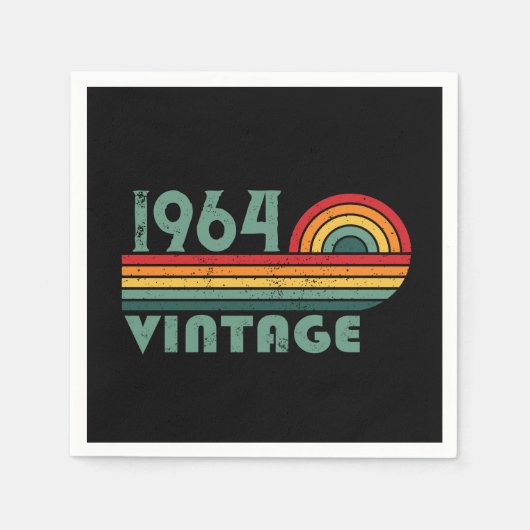 Gepersonaliseerde zestig  60ste verjaardagscadeaus servet (Voorkant)