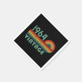 Gepersonaliseerde zestig  60ste verjaardagscadeaus servet (Hoek)