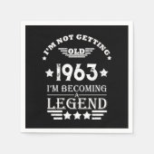 Gepersonaliseerde zestig  60ste verjaardagscadeaus servet (Voorkant)