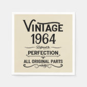 Gepersonaliseerde zestig 60ste verjaardagscadeaus servet (Voorkant)