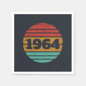 Gepersonaliseerde zestig  60ste verjaardagscadeaus servet (Voorkant)