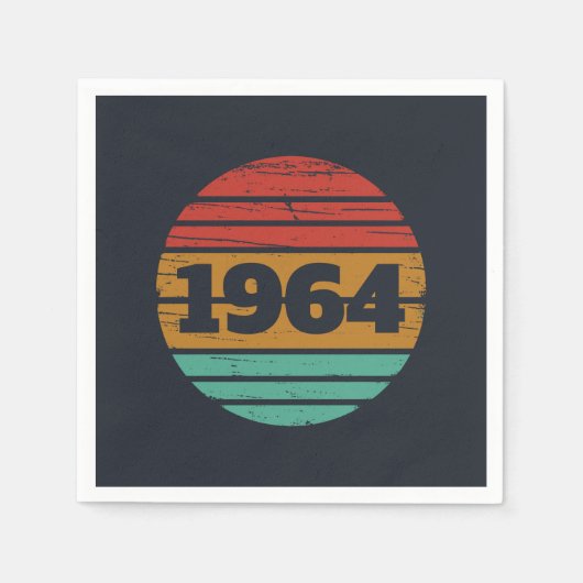 Gepersonaliseerde zestig  60ste verjaardagscadeaus servet (Voorkant)