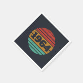 Gepersonaliseerde zestig  60ste verjaardagscadeaus servet (Hoek)