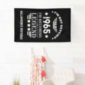 Gepersonaliseerde zestig  60ste verjaardagscadeaus spandoek (Insitu)