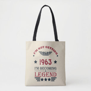 Gepersonaliseerde zestig 60ste verjaardagscadeaus tote bag