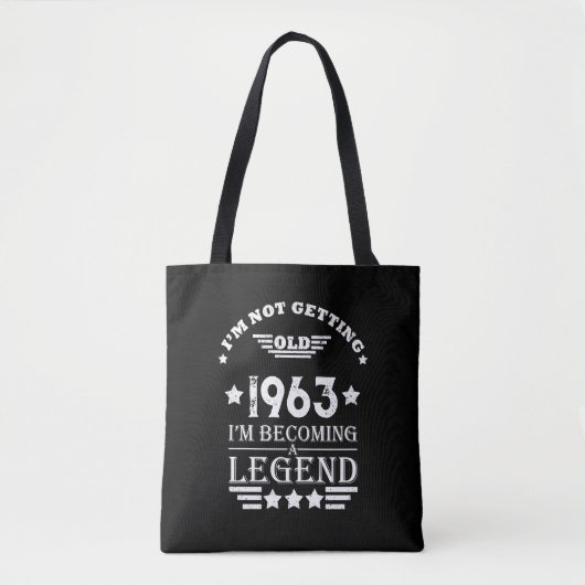 Gepersonaliseerde zestig  60ste verjaardagscadeaus tote bag (Voorkant)