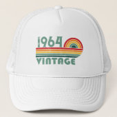 Gepersonaliseerde zestig  60ste verjaardagscadeaus trucker pet (Voorkant)