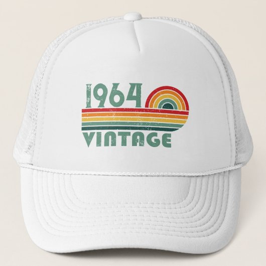 Gepersonaliseerde zestig  60ste verjaardagscadeaus trucker pet (Voorkant)
